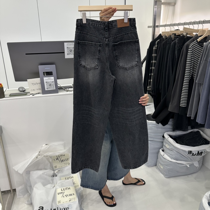 LUTH韓國代購女士新品推薦休閑時尚真品熱賣人氣牛仔褲LUTH牛仔褲