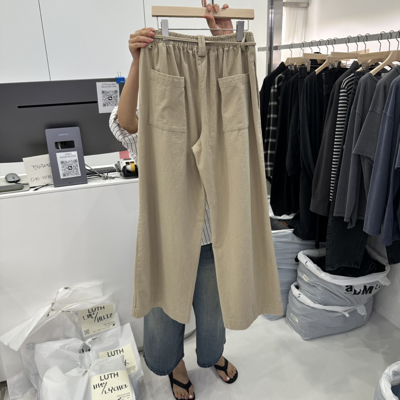 LUTH東大門直郵女裝新款人氣熱賣休閑推薦真品休閑褲含腰繩LUTH休閑褲