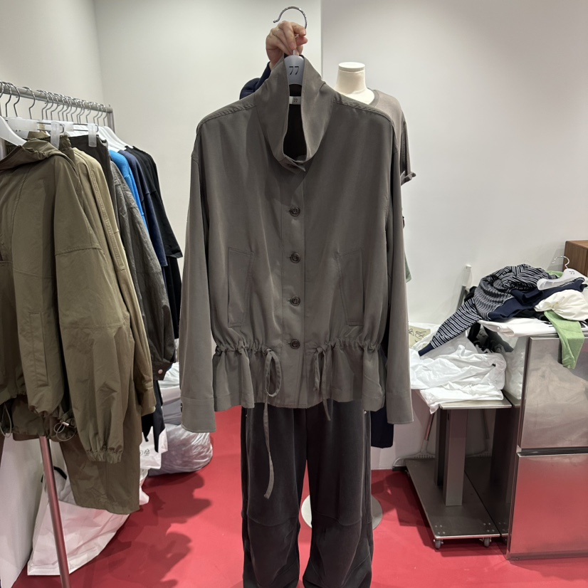 77東大門實拍女士新品真品人氣時尚休閑熱賣推薦夾克纖維77夾克圖色1卡其