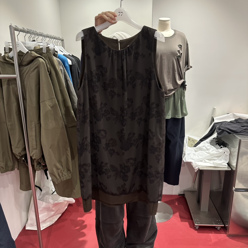77韓國直郵女士新品熱賣真品推薦休閑連衣裙不含內搭印花77連衣裙圖色2