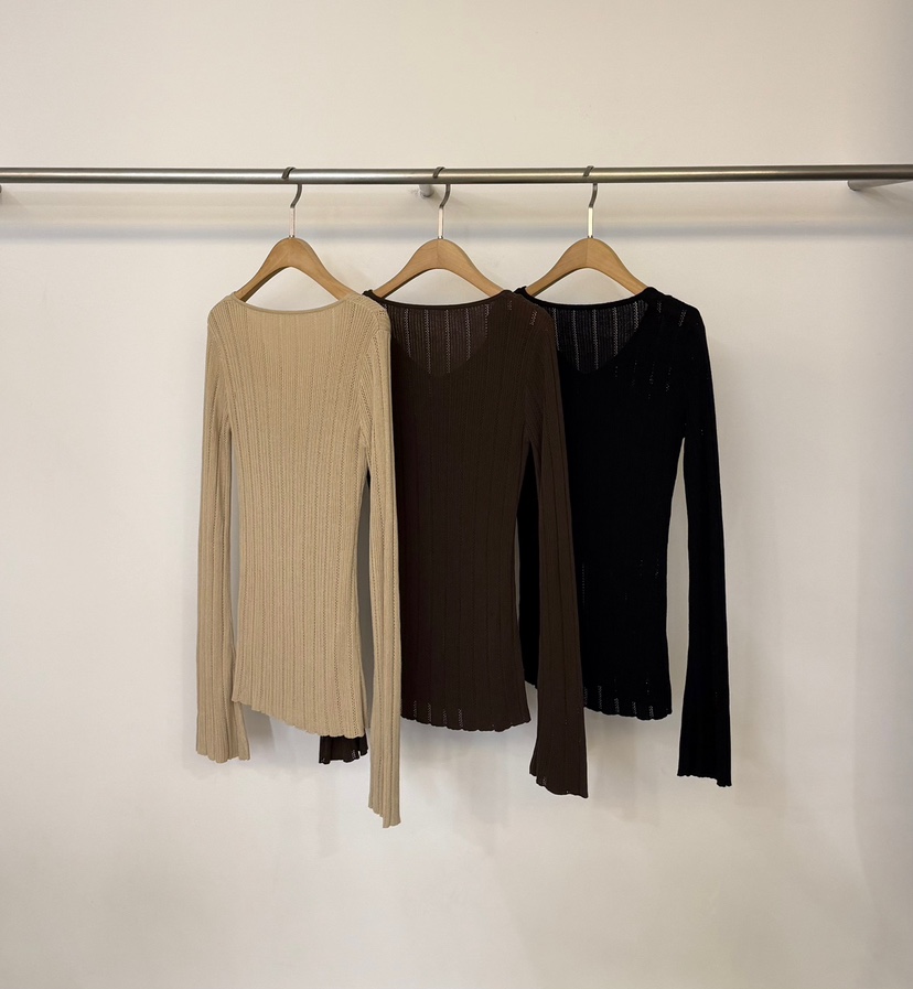 TWENTY FOUR SEVEN24-7東大門代購女裝新品休閑針織衫羅紋TEWNTY FOUR SEVEN24-7針織衫
