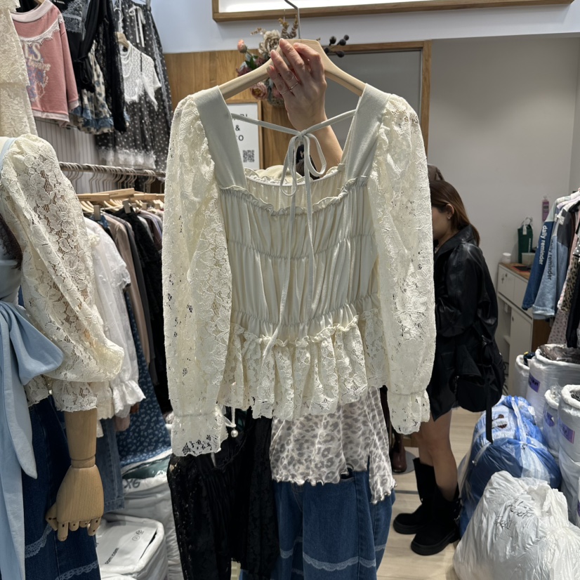 MARI CO東大門直郵女士新品人氣熱賣推薦時尚襯衫蕾絲衫MARI CO襯衫/蕾絲衫