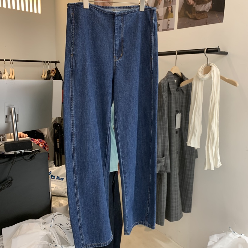 PLATE韓國直郵女裝新款休閑時尚熱賣真品推薦人氣牛仔褲ANOTHER PLATE MOOD WEAR牛仔褲圖色1