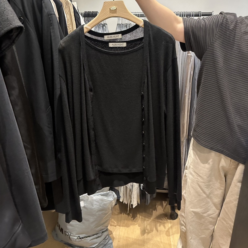 aube nunt東大門代購女士新品休閑推薦熱賣人氣時尚開衫aube nunt開衫圖色2