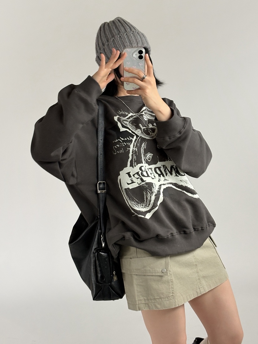 LATTE-P東大門實拍女士新品熱賣時尚休閑推薦真品人氣衛衣LATTE-P衛衣
