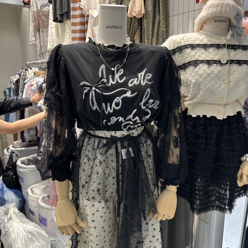 MARI CO韓國直郵女士新品休閑真品推薦人氣熱賣襯衫蕾絲衫MARI CO襯衫/蕾絲衫圖色2