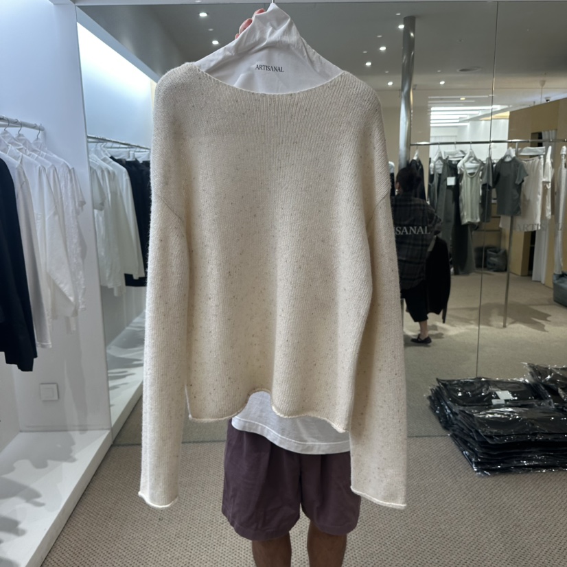 ARTISANAL東大門代購女士新款熱賣時尚休閑針織衫粗花呢圓領ARTISANAL針織衫圖色1