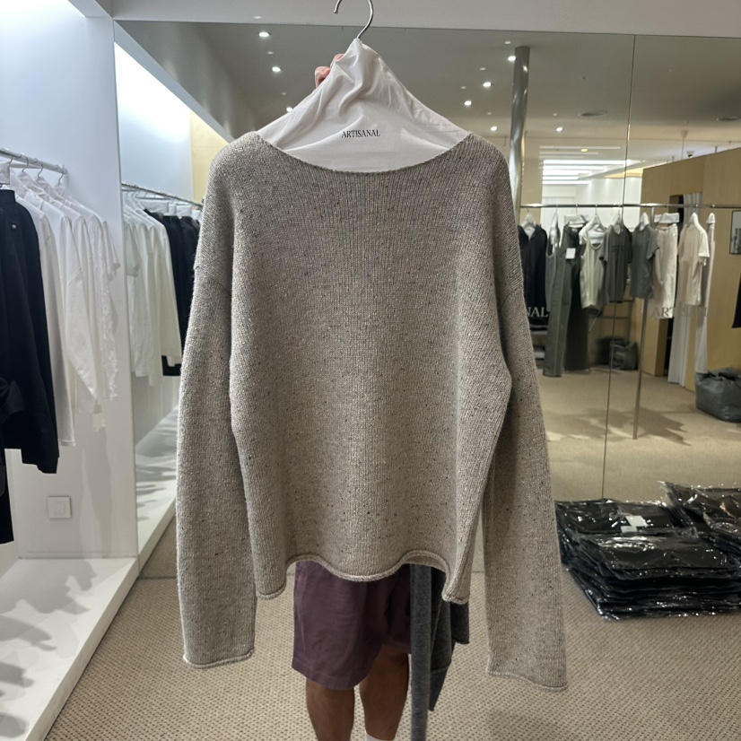 ARTISANAL東大門代購女士新款熱賣時尚休閑針織衫粗花呢圓領ARTISANAL針織衫圖色2