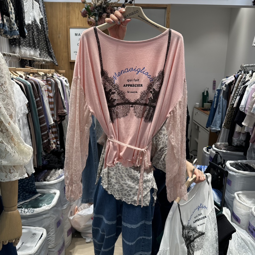 MARI CO東大門代購女士新品人氣休閑時尚推薦熱賣長袖T恤MARI CO長袖T恤圖色2