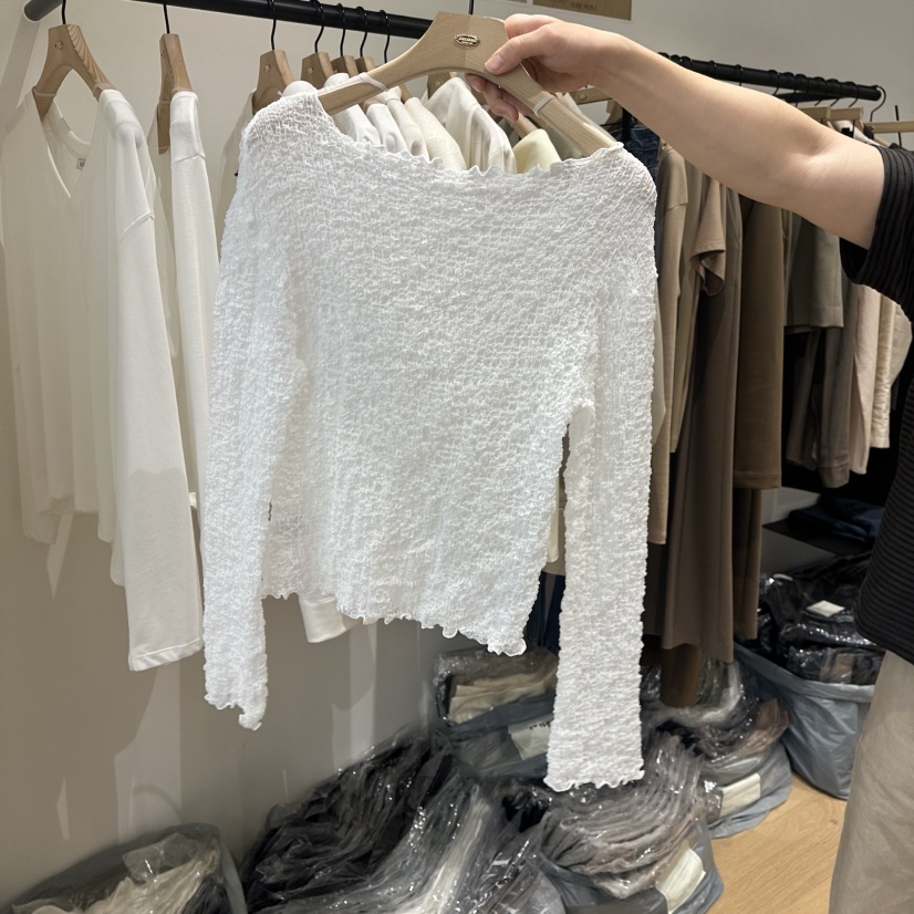 aube nunt韓國直郵女裝新品時尚推薦真品休閑襯衫蕾絲衫aube nunt襯衫/蕾絲衫圖色1