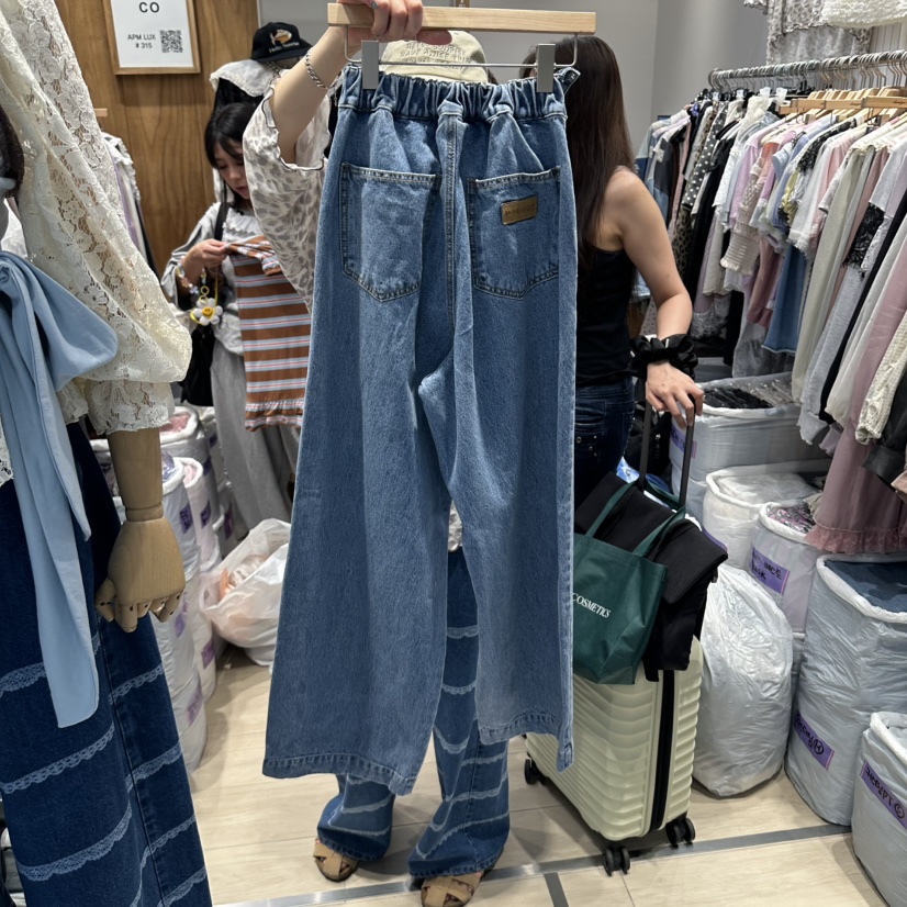 MARI CO韓國代購女裝新款熱賣真品時尚人氣休閑推薦牛仔褲MARI CO牛仔褲