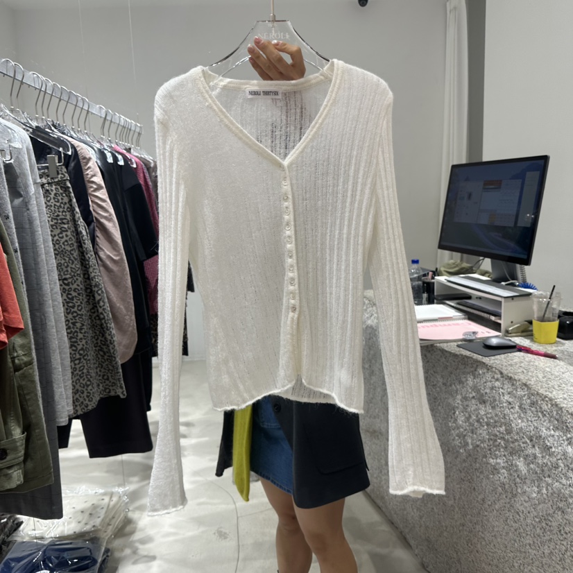 NEROLI 36韓國代購女裝新款休閑真品人氣針織衫修身羅紋NEROLI 36針織衫圖色1