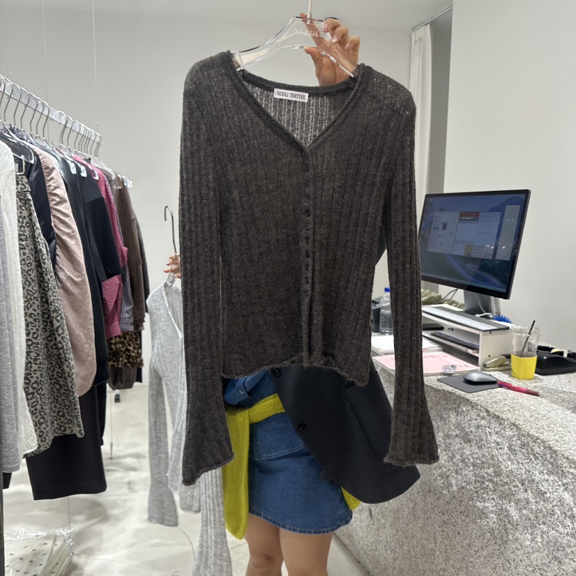 NEROLI 36韓國代購女裝新款休閑真品人氣針織衫修身羅紋NEROLI 36針織衫圖色3