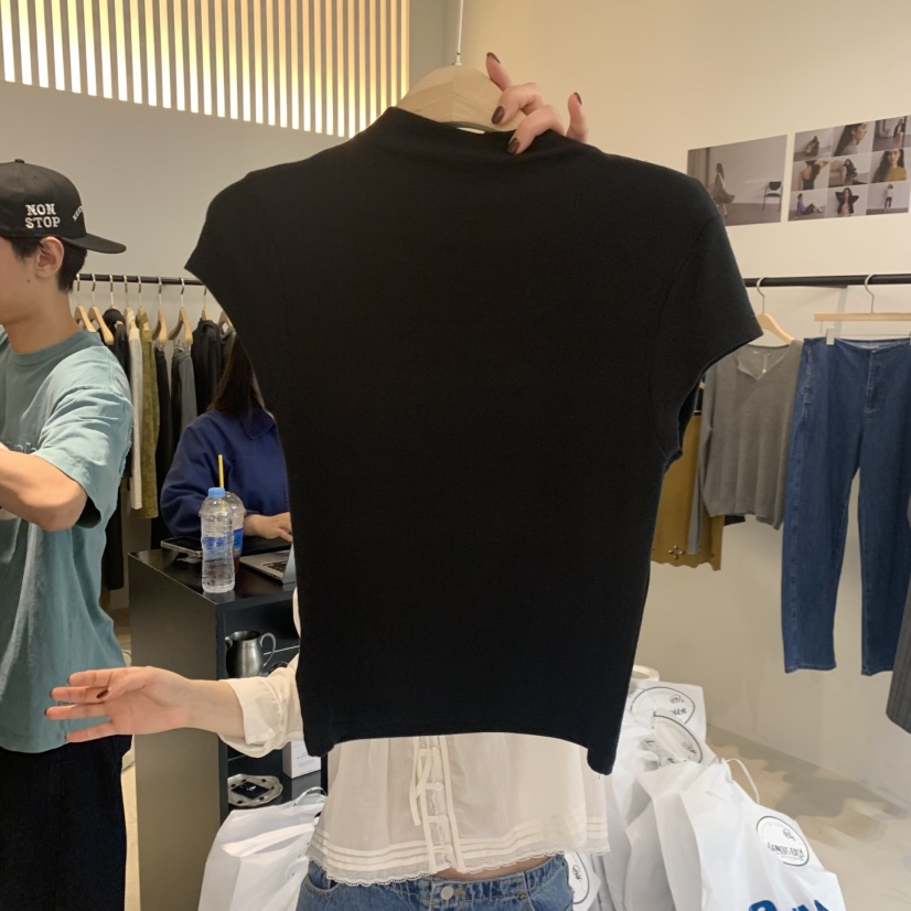 PLATE韓國代購女裝新品人氣熱賣推薦時尚休閑真品T恤ANOTHER PLATE MOOD WEART恤圖色3