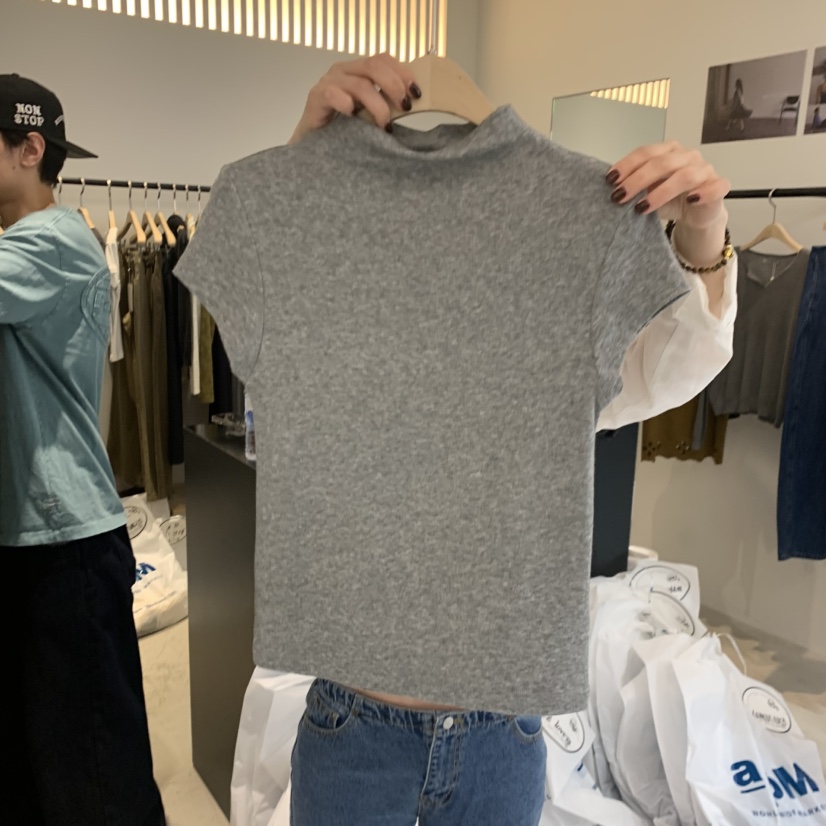 PLATE韓國代購女裝新品人氣熱賣推薦時尚休閑真品T恤ANOTHER PLATE MOOD WEART恤圖色4