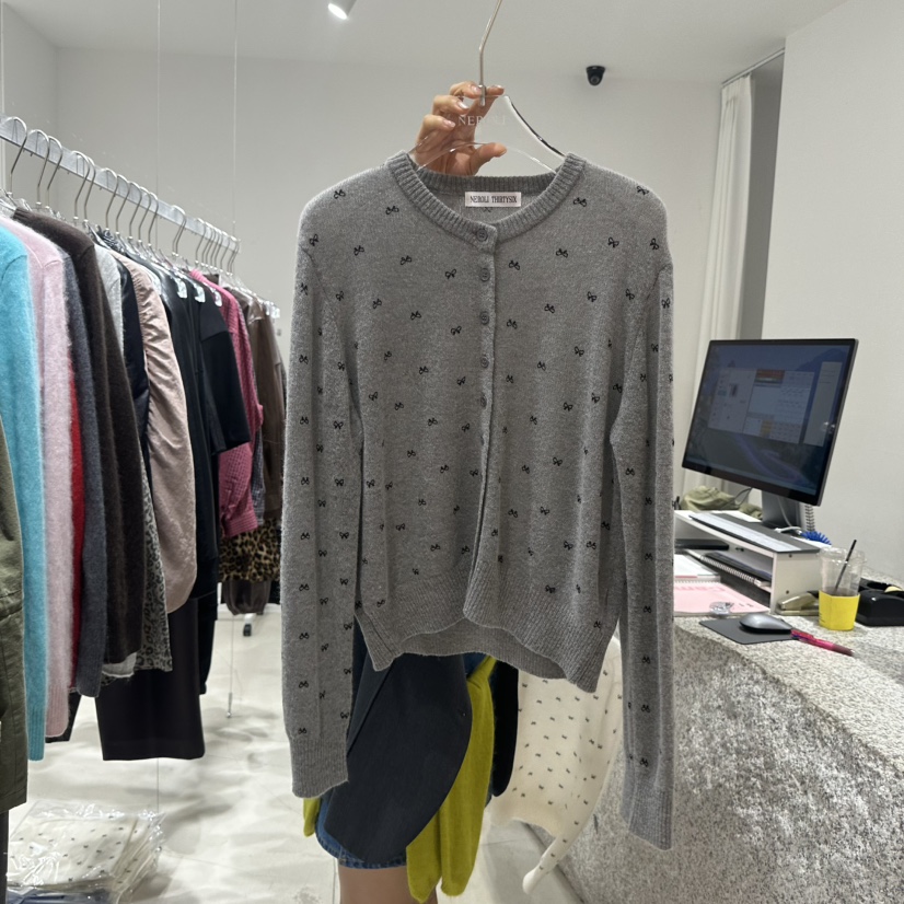 NEROLI 36東大門直郵女裝新品人氣真品推薦休閑針織衫絲帶NEROLI 36針織衫圖色2