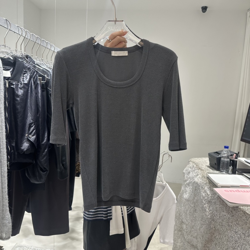 NEROLI 36韓國直郵女裝新品熱賣推薦真品休閑人氣時尚T恤NEROLI 36T恤圖色3墨色