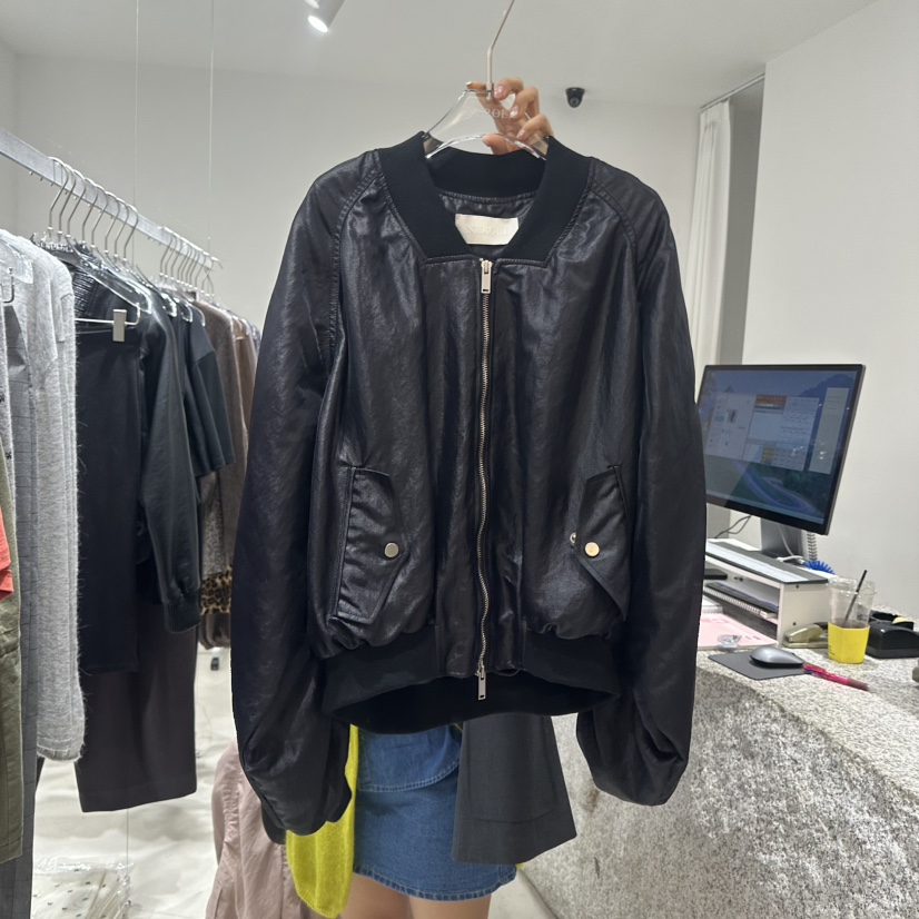 NEROLI 36韓國直郵女裝新款休閑熱賣推薦真品夾克尼龍褶皺NEROLI 36夾克圖色2