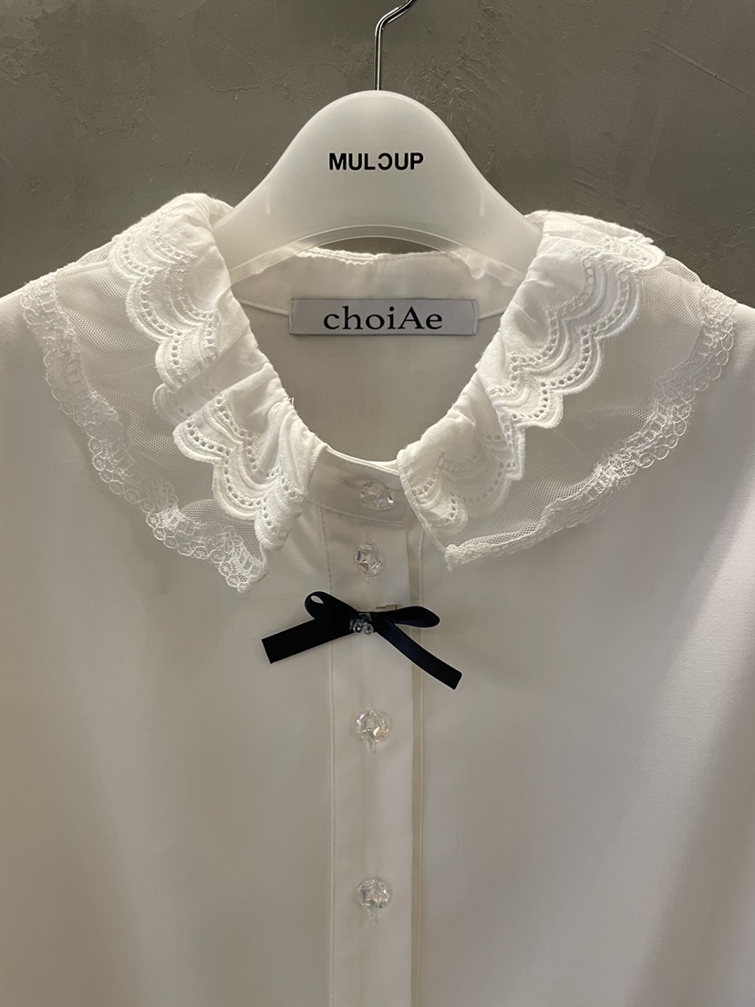 MULCUP韓國直郵女士新品人氣熱賣休閑真品推薦襯衫蕾絲衫MULCUP襯衫/蕾絲衫