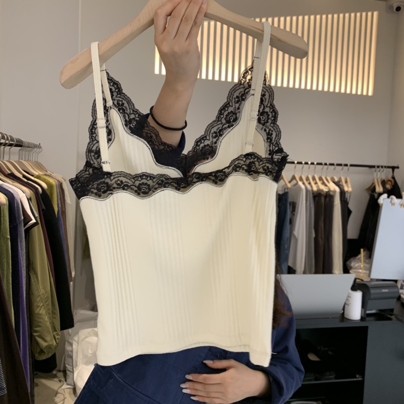 PLATE韓國直郵女裝新品時尚熱賣推薦休閑真品人氣吊帶背心ANOTHER PLATE MOOD WEAR吊帶/背心
