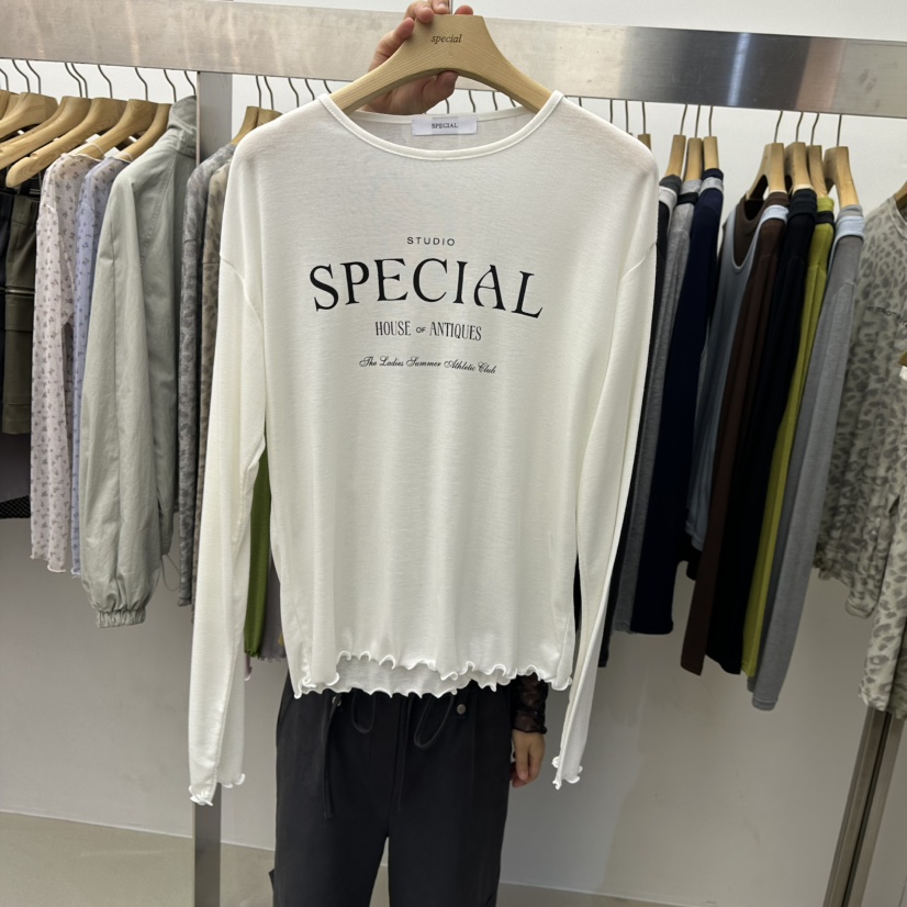SPECIAL韓國代購女士新款休閑真品時尚推薦熱賣人氣長袖T恤SPECIAL長袖T恤圖色4