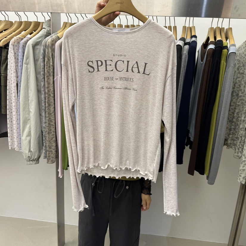 SPECIAL韓國代購女士新款休閑真品時尚推薦熱賣人氣長袖T恤SPECIAL長袖T恤圖色8