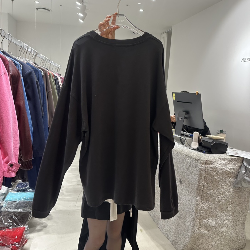 NEROLI 36東大門代購女裝新款推薦休閑時尚長袖T恤刺繡寬松NEROLI 36長袖T恤