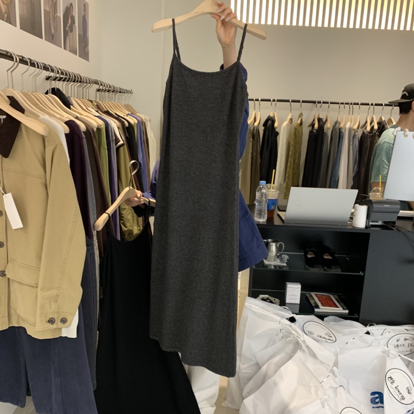 PLATE韓國代購女士新品休閑推薦時尚人氣熱賣真品連衣裙ANOTHER PLATE MOOD WEAR連衣裙圖色1墨