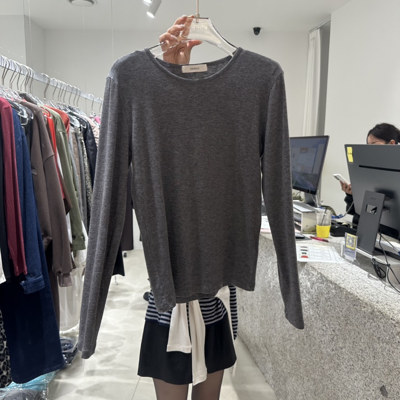 NEROLI 36韓國直郵女士新款真品熱賣時尚休閑人氣長袖T恤NEROLI 36長袖T恤圖色1
