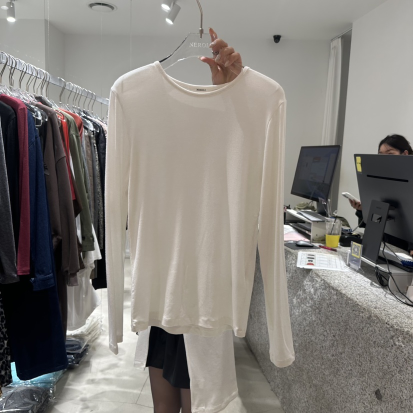 NEROLI 36韓國直郵女士新款真品熱賣時尚休閑人氣長袖T恤NEROLI 36長袖T恤圖色2
