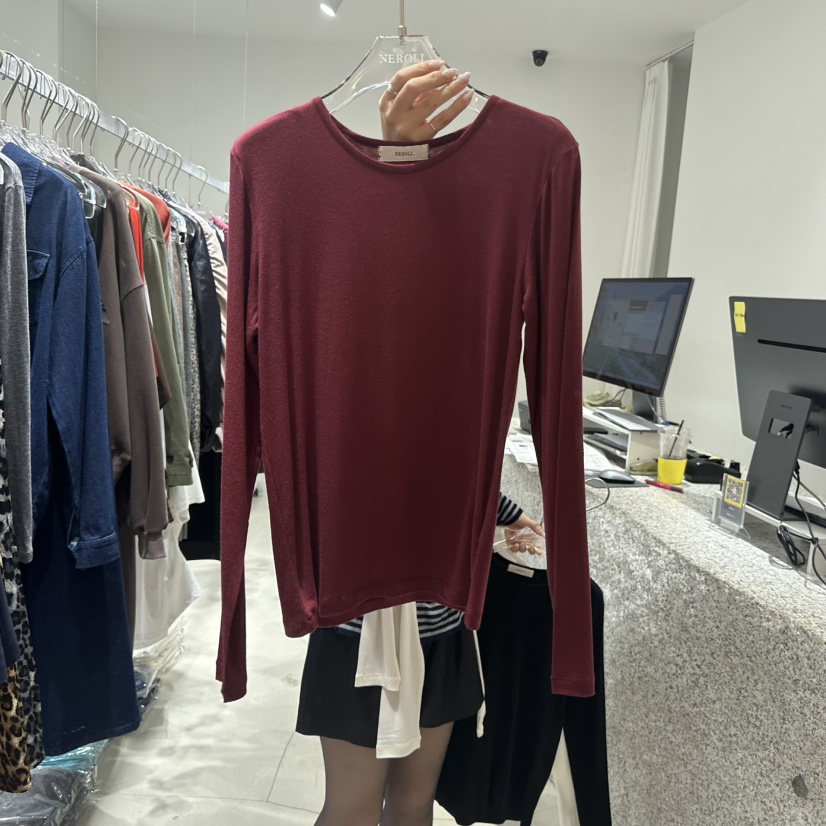 NEROLI 36韓國直郵女士新款真品熱賣時尚休閑人氣長袖T恤NEROLI 36長袖T恤圖色4