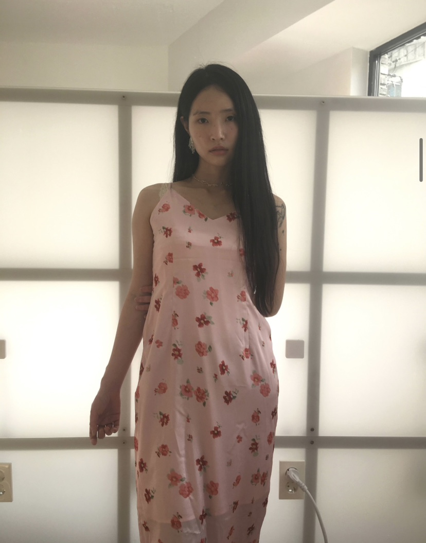 PLATFORM-L東大門代購女裝新款熱賣推薦時尚連衣裙復古緞面PLATFORM-L連衣裙