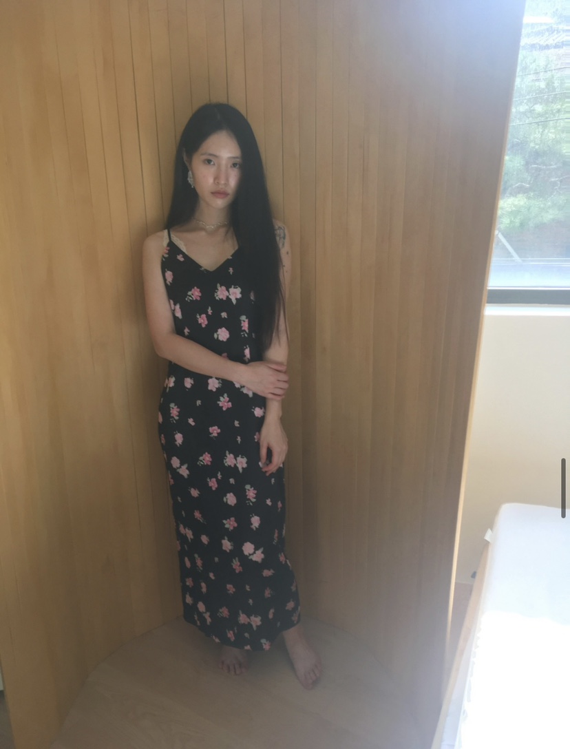 PLATFORM-L東大門代購女裝新款熱賣推薦時尚連衣裙復古緞面PLATFORM-L連衣裙