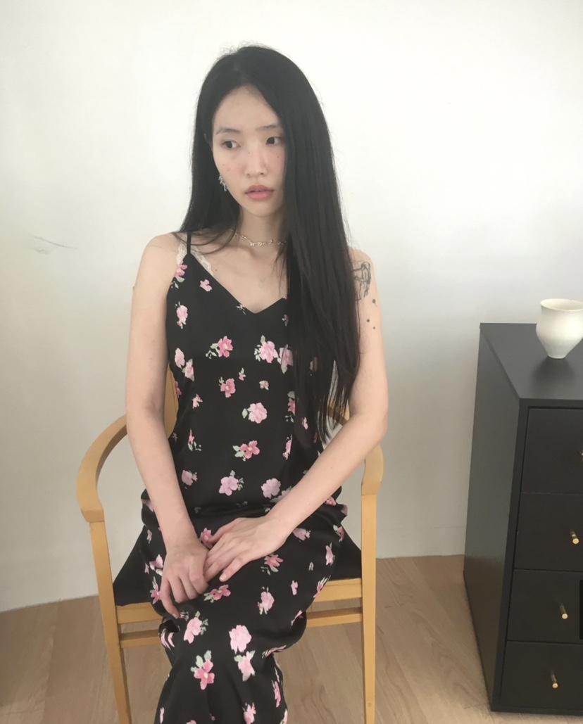 PLATFORM-L東大門代購女裝新款熱賣推薦時尚連衣裙復古緞面PLATFORM-L連衣裙