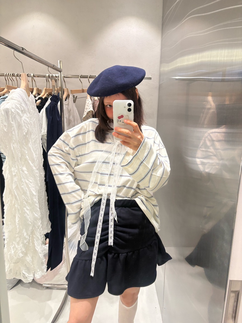 PLATFORM-L韓國直郵女士新款休閑推薦時尚半身裙中短裙褶皺PLATFORM-L半身裙/中短裙