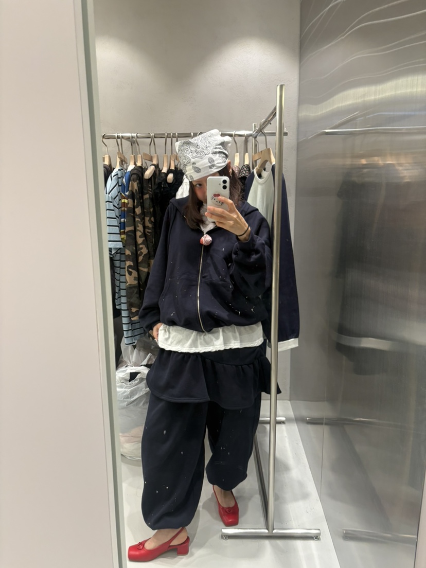 PLATFORM-L韓國直郵女士新款休閑推薦時尚半身裙中短裙褶皺PLATFORM-L半身裙/中短裙
