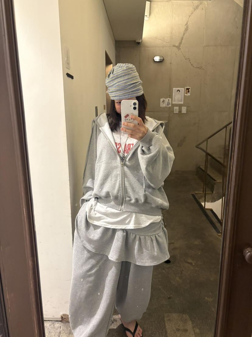 PLATFORM-L韓國直郵女士新款休閑推薦時尚半身裙中短裙褶皺PLATFORM-L半身裙/中短裙
