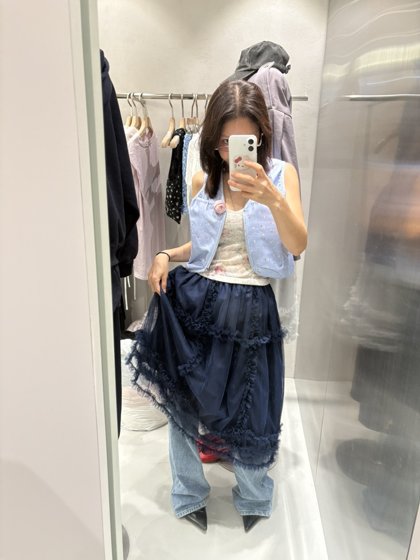 PLATFORM-L東大門實拍女裝新款時尚推薦真品熱賣馬甲花朵PLATFORM-L馬甲