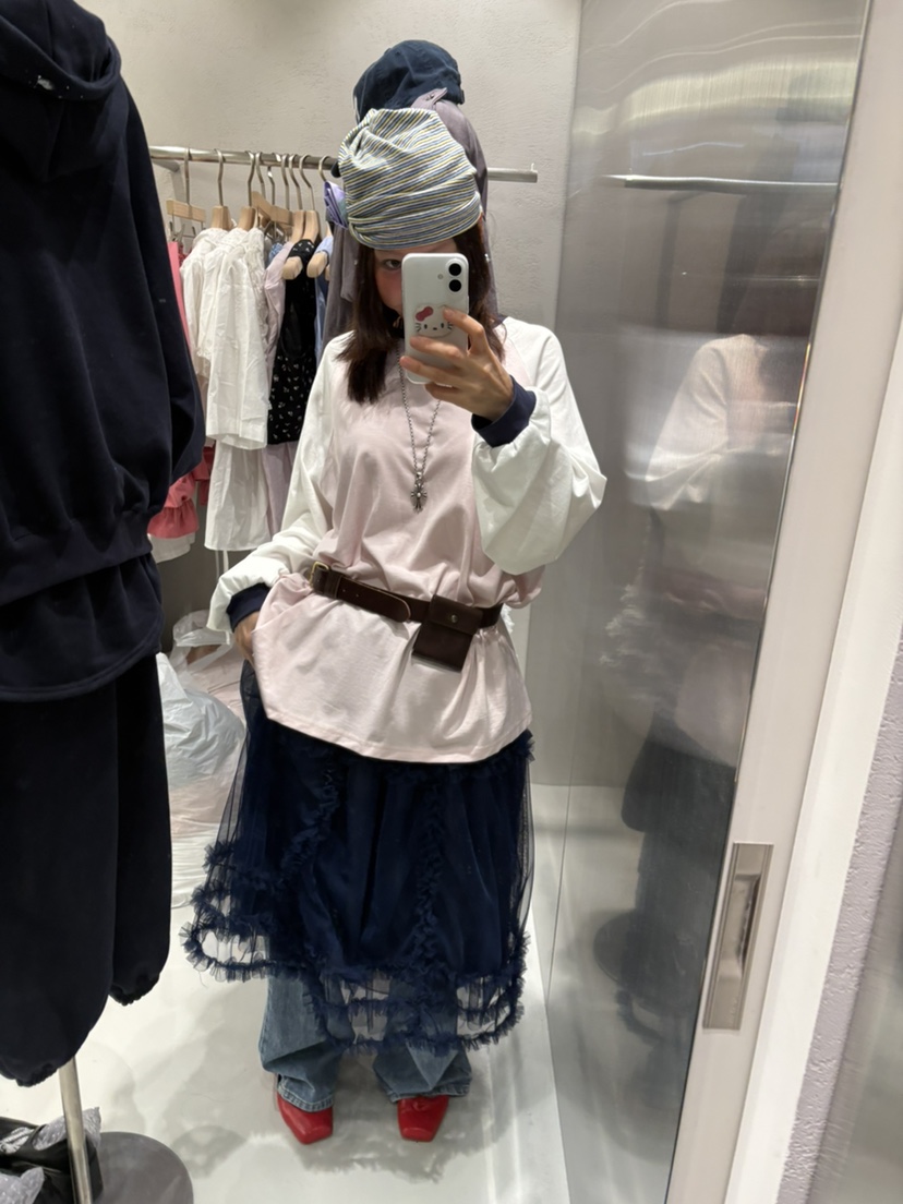 PLATFORM-L韓國代購女士新品時尚人氣真品長袖T恤撞色寬松PLATFORM-L長袖T恤