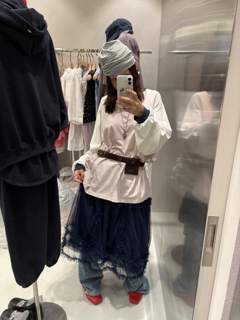 PLATFORM-L韓國代購女士新品時尚人氣真品長袖T恤撞色寬松PLATFORM-L長袖T恤