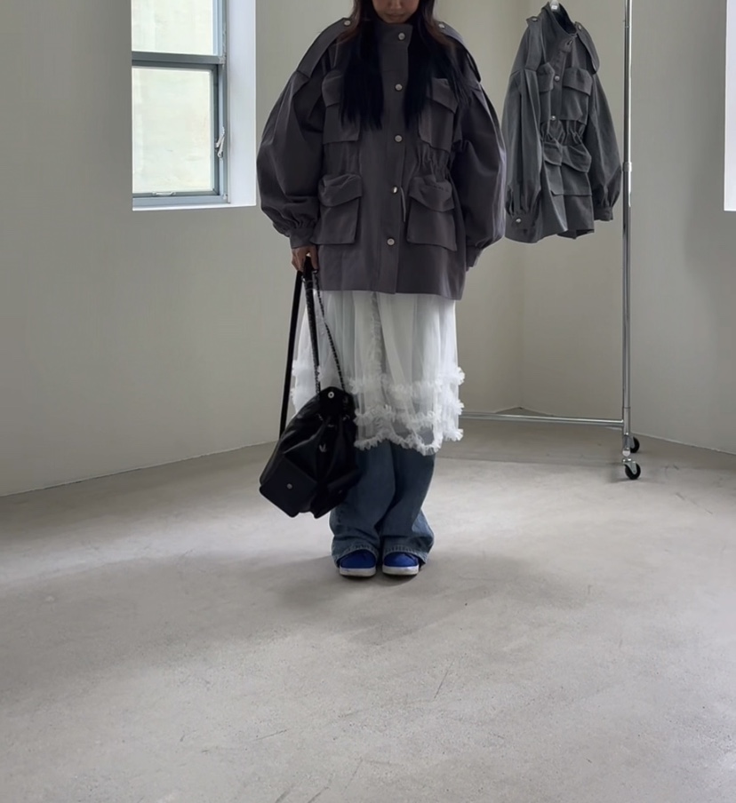 PLATFORM-L韓國代購女士新品熱賣推薦真品時尚人氣夾克口袋PLATFORM-L夾克