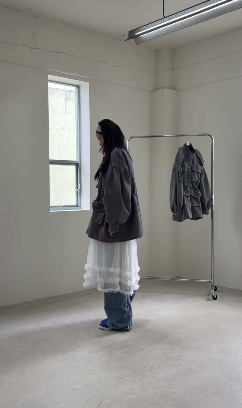 PLATFORM-L韓國代購女士新品熱賣推薦真品時尚人氣夾克口袋PLATFORM-L夾克