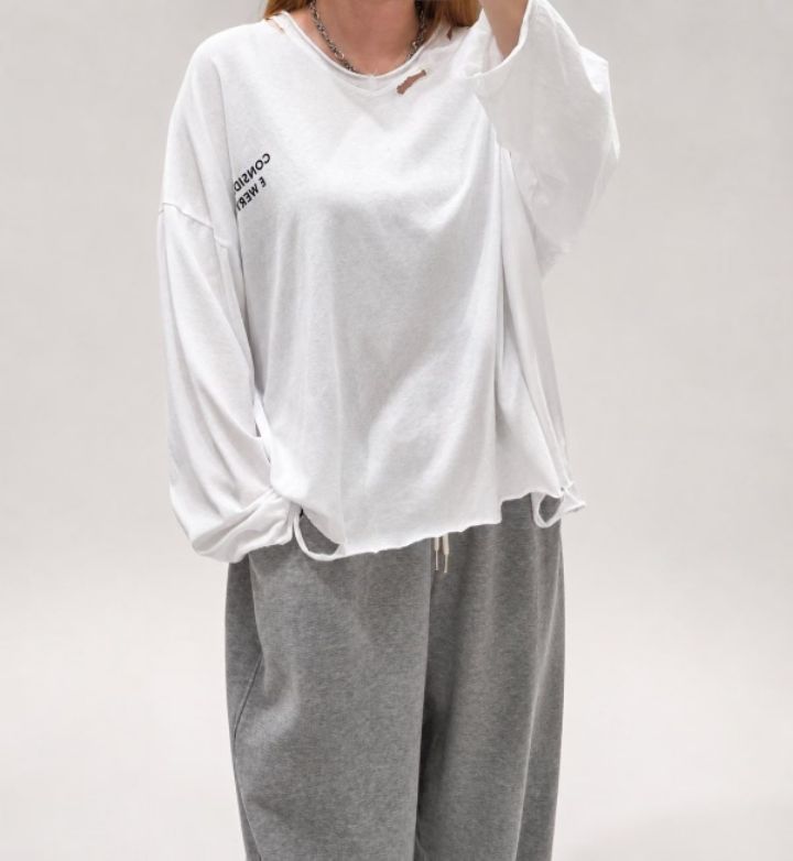 ZACCU東大門實拍女裝新品休閑推薦熱賣人氣真品時尚長袖T恤ZACCU長袖T恤