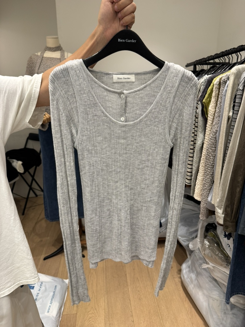 BIEN GARDER韓國代購女裝新款推薦時尚真品套裝褶裥開衫BIEN GARDER套裝圖色1
