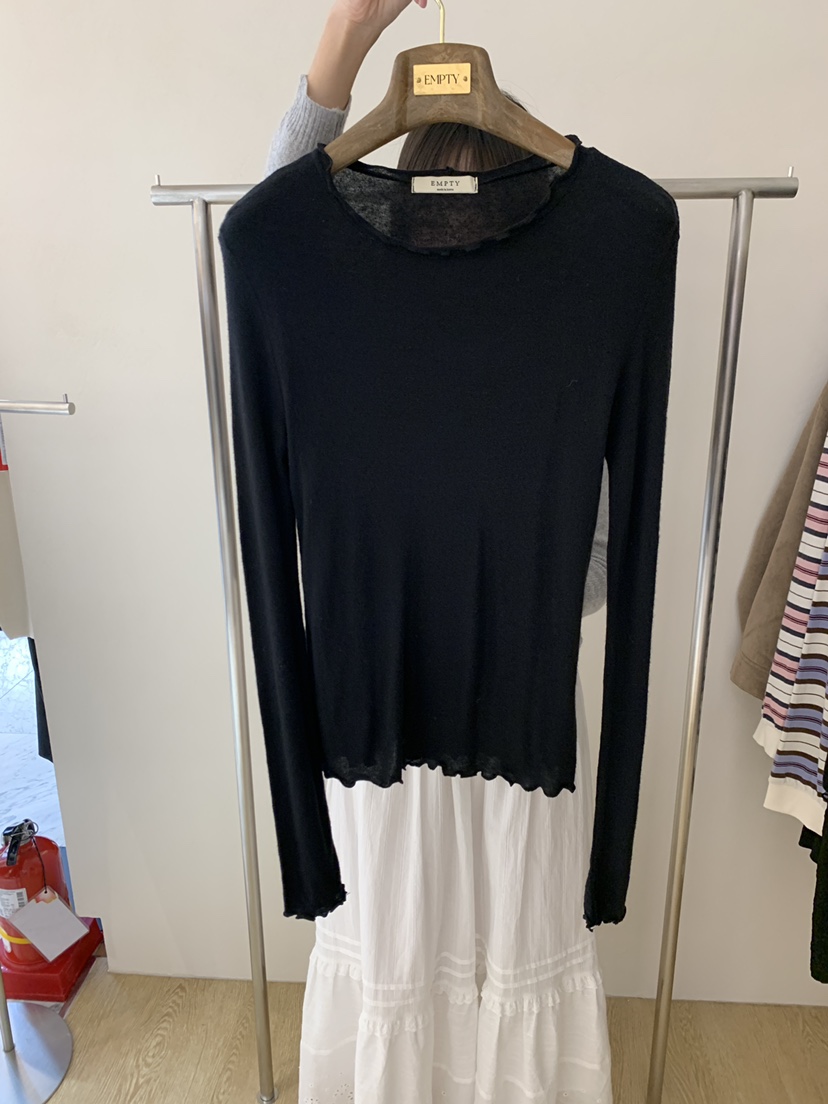 EMPTY東大門實拍女士新品人氣推薦熱賣休閑時尚真品長袖T恤EMPTY長袖T恤圖色3