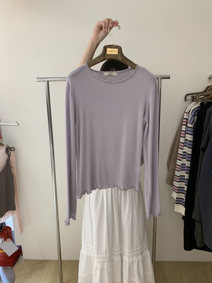 EMPTY東大門實拍女士新品人氣推薦熱賣休閑時尚真品長袖T恤EMPTY長袖T恤圖色4