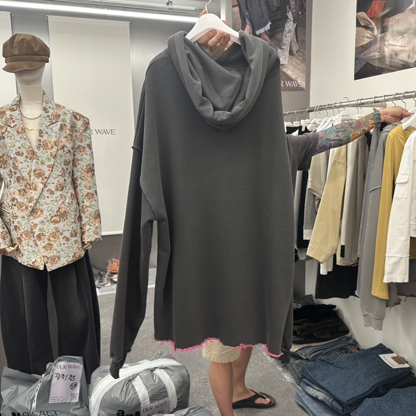 OURWAVE/OUR ROOM韓國直郵女裝新品真品衛衣連帽衫寬松OURWAVE/OUR ROOM衛衣