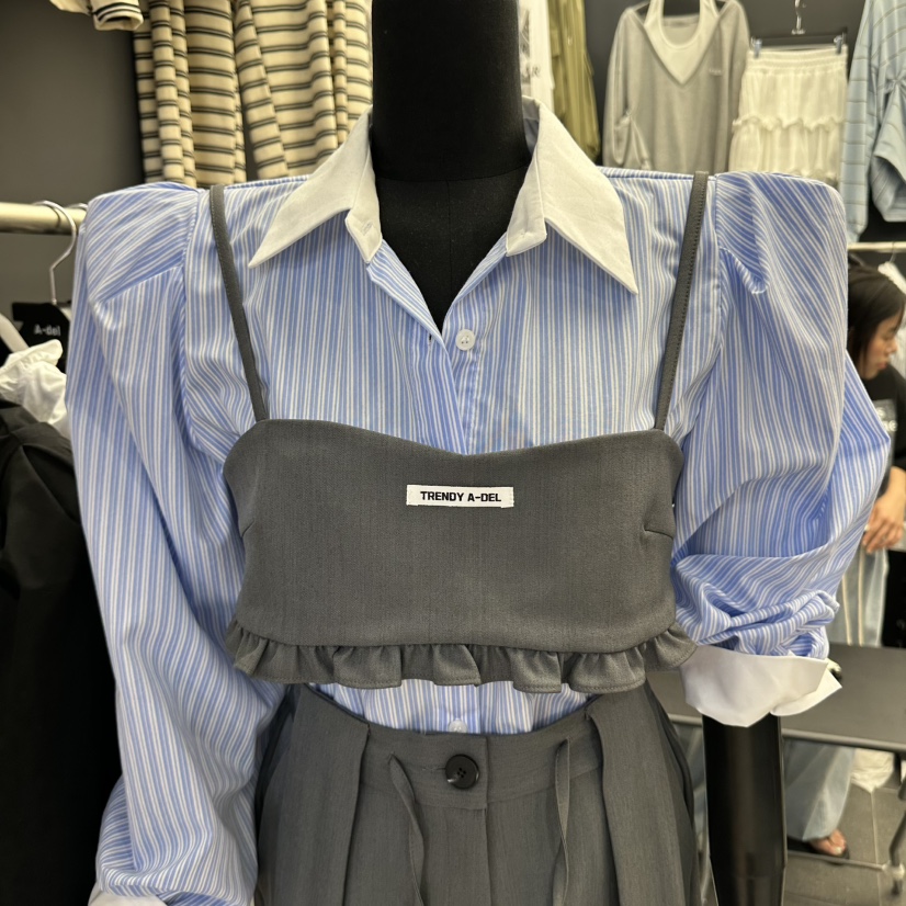 A-DEL韓國直郵女士新品真品熱賣人氣休閑推薦時尚吊帶背心A-DEL吊帶/背心圖色3