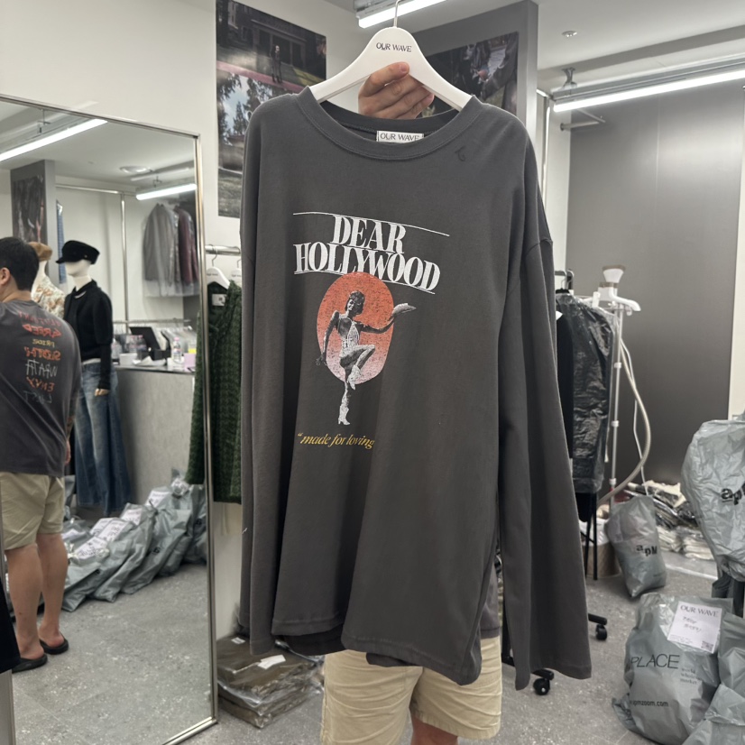OURWAVE/OUR ROOM韓國直郵女士新款推薦真品時尚長袖T恤OURWAVE/OUR ROOM長袖T恤圖色4