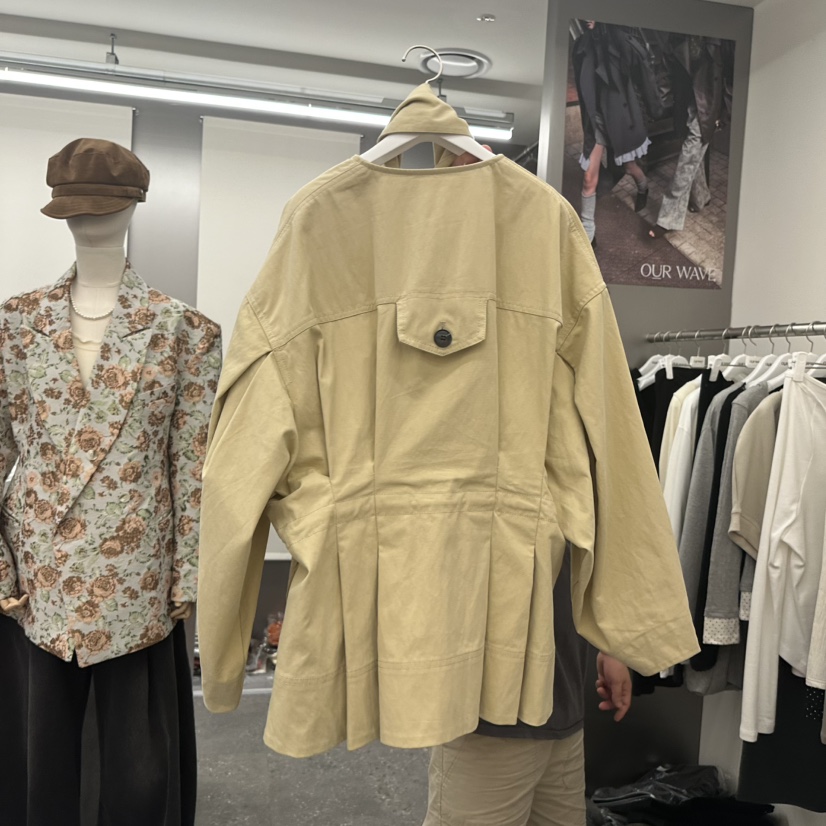 OURWAVE/OUR ROOM東大門直郵女裝新款真品休閑夾克含圍巾OURWAVE/OUR ROOM夾克
